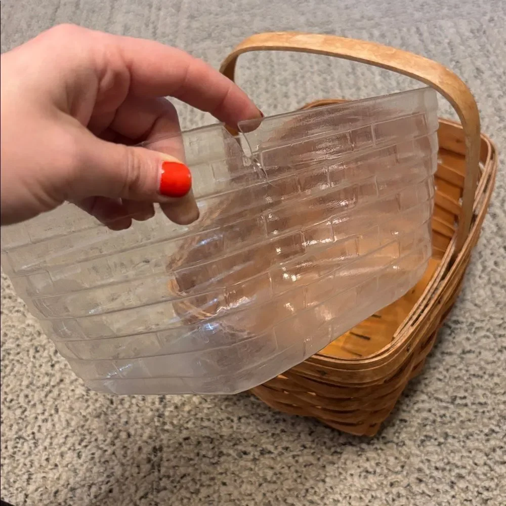 🎀Vintage🎀 Longaberger 1995 Woven Brown Basket with Handle